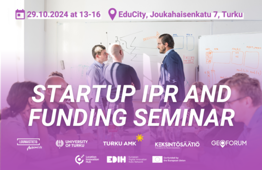 IPR ja rahoitusseminaari rantautuu Turkuun